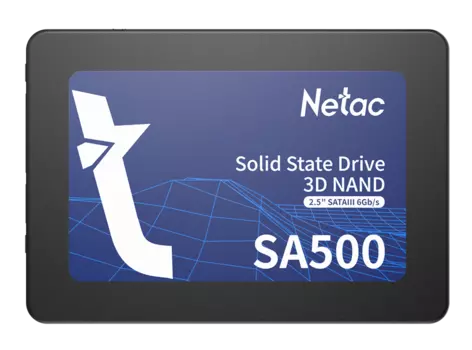 Ssd накопитель Netac SSD SA500 2.5 SATAIII 3D NAND 960GB, R/W up to 530/475MB/s, 3y wty (NT01SA500-960-S3X)