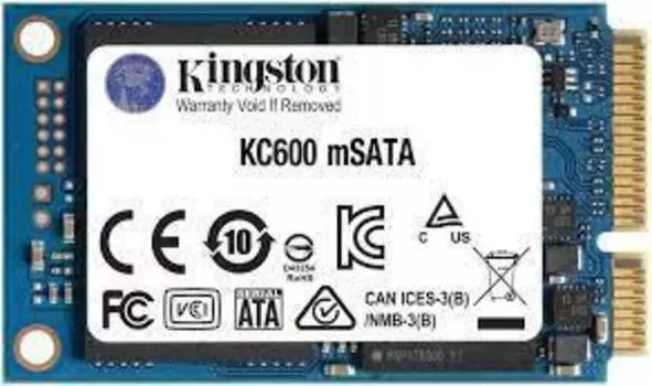 SSD жесткий диск MSATA 512GB KC600 SKC600MS/512G KINGSTON