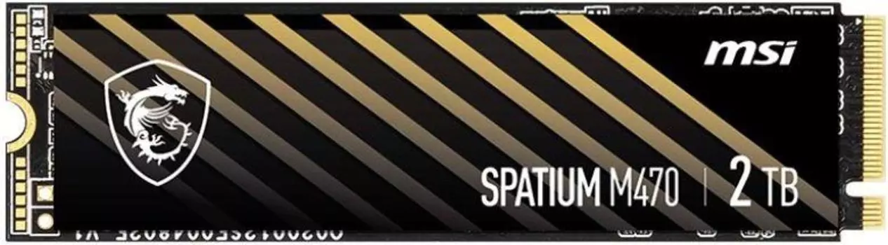 SSD жесткий диск PCIE 4.0 NVME M.2 2TB SPATIUM M470 2TB MSI