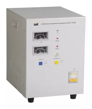 Стабилизатор напряжения IEK СНИ1 10кВА однофазный серый (IVS10-1-10000)