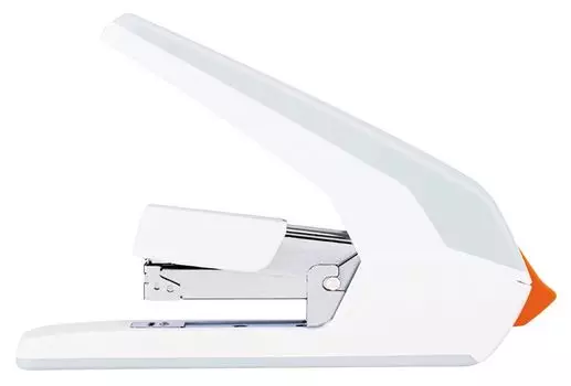 Степлер настольный Deli E0465white Expert 24/6 26/6 23/6 23/8 23/10 (60листов) снижение усилия белый 100скоб коробка