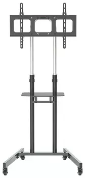 Стойка для телевизора Cactus CS-ST04H черный 32"-70" макс.45кг напольный мобильный