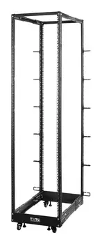 Стойка двухрамная Lanmaster TWT-RACK2-42U-LT-ADJ 42U 600ммX1020мм 360кг черный