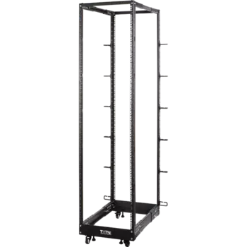 Стойка двухрамная облегченная 48U, с регулируемой глубиной (560-1020 мм), черная (TWT-RACK2-48U-LT-ADJ)