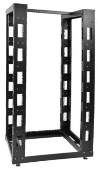 Стойка телекоммуникационная универсальная 33U двухрамная, цвет черный (СТК-33.2-9005)
