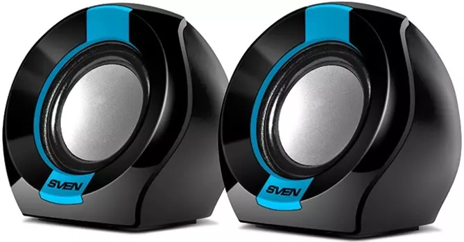 SVEN 150, чёрный-синий, USB, акустическая система 2.0, мощность 2x2,5 Вт(RMS) SVEN 150 (SV-013509)