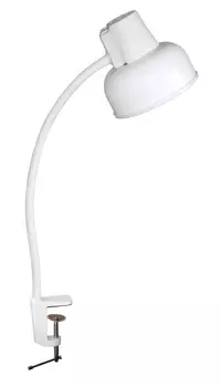 Светильник Трансвит БЕТА-СШ НДБ37-60-175 (BETA-СSH/WH) настольный на струбцине E27 белый 60Вт