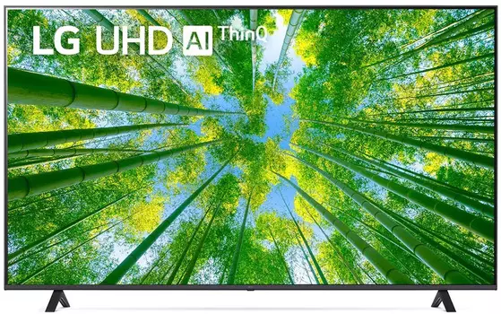 Телевизор LED LG 55" 55UQ80006LB.ADKG металлический серый 4K Ultra HD 60Hz DVB-T DVB-T2 DVB-C DVB-S DVB-S2 WiFi Smart TV (RUS)