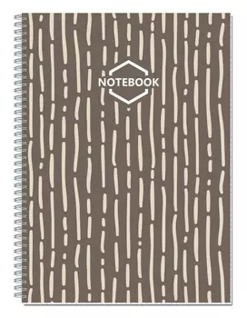 Тетрадь Полином СТИЛЬНЫЙ ОФИС 2750 A4 ламин.картон 80л клетка гребень ассорти