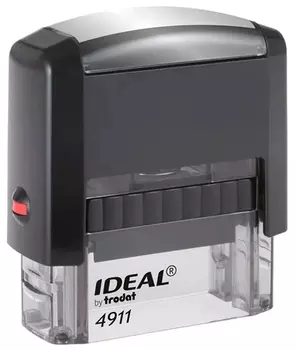 Текстовый штамп Trodat 4911/DB IDEAL КОПИЯ ВЕРНА пластик корп.:черный автоматический КОПИЯ ВЕРНА оттис.:синий шир.:38мм выс.:14мм