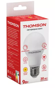THOMSON LED A60 9W 810Lm E27 3000K DIMMABLE