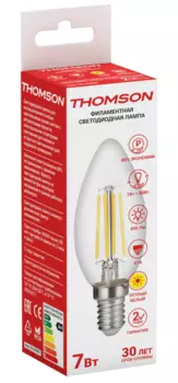 THOMSON LED FILAMENT CANDLE 7W 695Lm E14 2700K TH-B2067