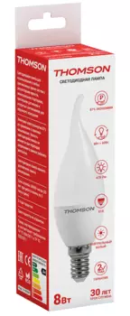 THOMSON LED TAIL CANDLE 8W 670Lm E14 4000K TH-B2028