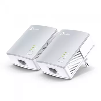 TL-PA4010 KIT AV600 Комплект Nano адаптеров Powerline, компактный размер, скорость 600 Мбит/с по Powerline, 1 порт Fast Ethernet, HomePlug AV, Green Powerline, Plug and Play, 2 устройства в комплекте, (031985) {24}