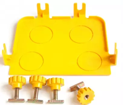 Торцевая заглушка оптического лотка 120 мм, желтая (LAN-OT120-ND)