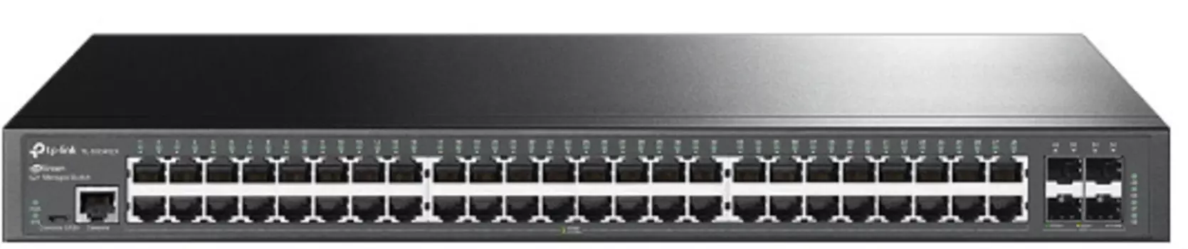 TP-Link JetStream™ 48-портовый управляемый гигабитный коммутатор уровня 2+ с 4 слотами SFP+ 10GE (TL-SG3452X)