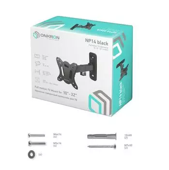 ТВ кронштейн /10-32" NP14 BLACK ONKRON