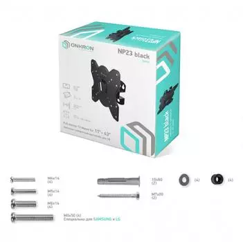 ТВ кронштейн /17-43" BLACK NP23 ONKRON