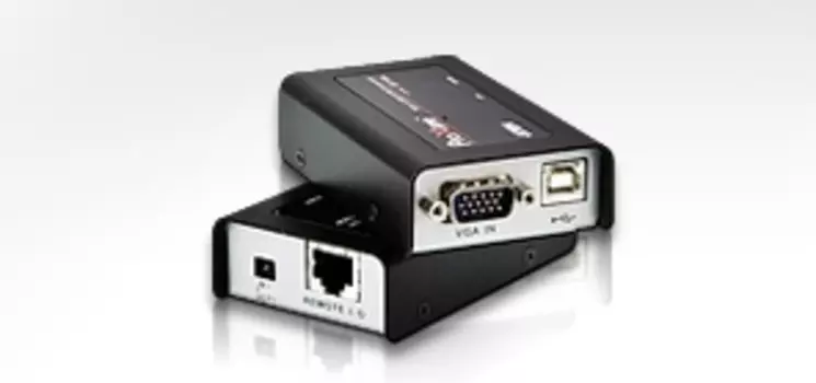 Удлинитель ATEN USB VGA Cat 5 Mini KVM Extender (1280 x 1024@100m) (CE100-A7-G)