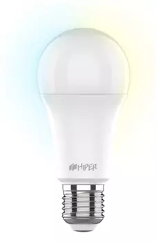 Умная LED E27 лампочка Wi-Fi HIPER IoT A61 White белая /Регулируемая яркость (IoT A61 White)