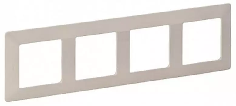 Valena LIFE. Рамка "Слоновая кость". 4-постовая универсальная Legrand 754044