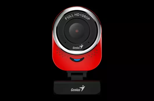 Веб-камера Genius QCam 6000 красная (Red) new package, 1080p Full HD, Mic, 360°, универсальное мониторное крепление, гнездо для штатива