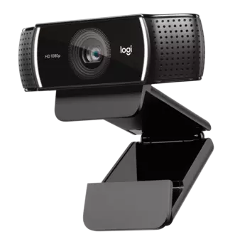 Веб-камера Logitech C922 Pro Stream (Full HD 1080p/30fps, 720p/60fps, автофокус, угол обзора 78°, стереомикрофон, лицензия XSplit на 3мес, кабель 1.5м, штатив) (арт. 960-001089, M/N: V-U0028)