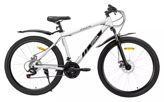 Велосипед Digma Athlete горный рам.:20" кол.:27.5" серый 15.64кг (ATHLETE-27.5/20-AL-S-LGY)