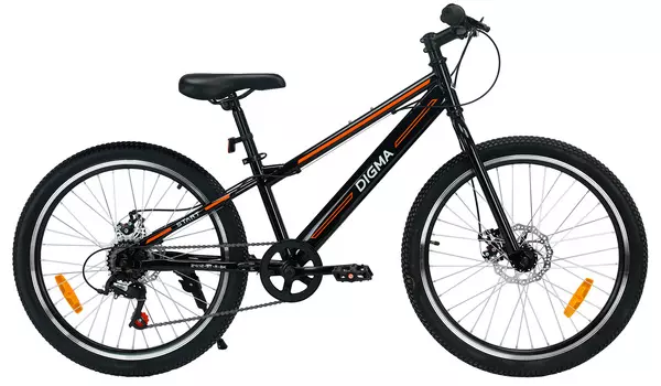 Велосипед Digma Start горный рам.:12" кол.:24" черный 14.2кг (START-24/12-ST-R-BK)