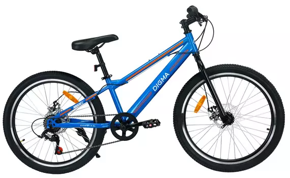 Велосипед Digma Start горный рам.:12" кол.:24" синий 14.3кг (START-24/12-ST-R-BL)