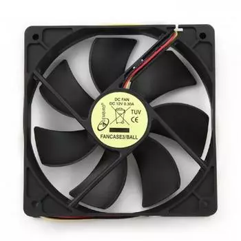 Вентилятор Gembird FANCASE3/BALL 120x120x25, подшипник, 3 pin, провод 30 см , OEM {80} (033350)