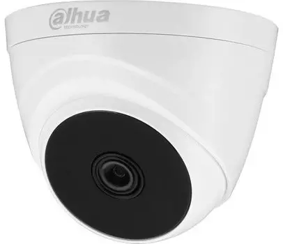 Видеокамера HDCVI купольная, 1/2.7" 1Мп КМОП25к/с при 720P3.6мм объектив20м ИК, Smart IR, ICR, OSD, 4в1(CVI/TVI/AHD/CVBS)пластиковый корпус Dahua EZ-HAC-T1A11P-0360B