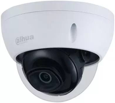Видеокамера IP уличная купольная 4Мп 1/3" CMOS,ICR,WDR(120дБ), 0.005 лк@F1.6, H.265+/H.265/H.264+/H.264/H.264B/H.264H/MJPEG, 4Мп@25к/с, f=3.6мм, SMD, ИК 50м, аудио вх/вых 1/1, IP67, IK10, Micro SD 256 ГБ,DC12V/PoE Dahua DH-IPC-HDBW3441EP-AS-0360B