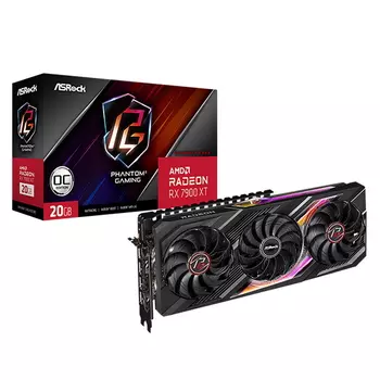 Видеокарта ASRock Phantom AMD RX 7900XT 20480 20000 320 RTL [RX7900XT PG 20GO]