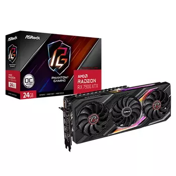 Видеокарта ASRock Phantom AMD RX 7900XTX 24576 20000 384 RTL [RX7900XTX PG 24GO]