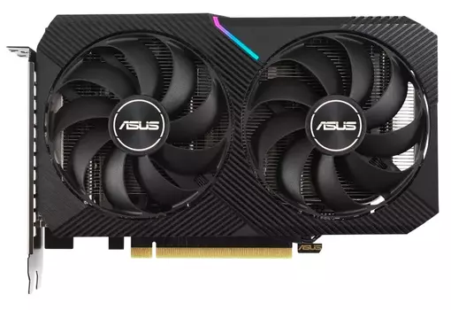 Видеокарта Asus PCI-E 4.0 DUAL-RTX3050-O8G NVIDIA GeForce RTX 3050 8192Mb 128 GDDR6 1777/15000 HDMIx1 DPx3 HDCP Ret