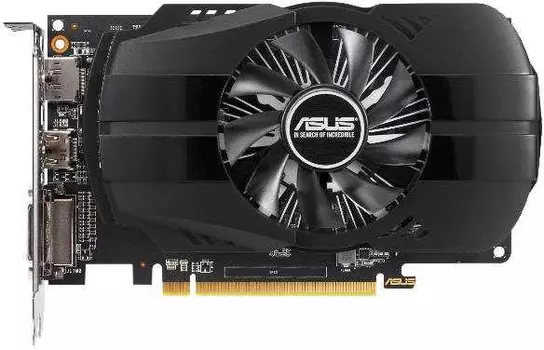 Видеокарта Asus PCI-E PH-RX550-4G-EVO AMD Radeon RX 550 4096Mb 128 GDDR5 1183/6000 DVIx1/HDMIx1/DPx1/HDCP Ret