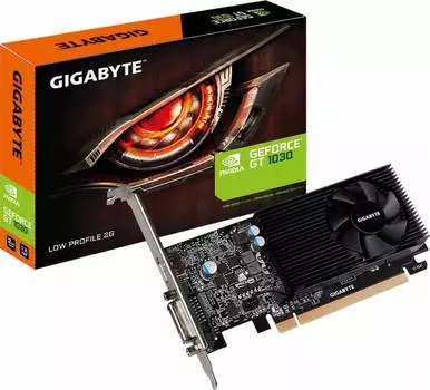 Видеокарта Gigabyte PCI-E GV-N1030D5-2GL NVIDIA GeForce GT 1030 2048Mb 64 GDDR5 1227/6008 DVIx1/HDMIx1/HDCP Ret