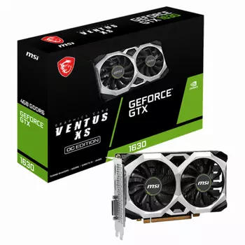 Видеокарта MSI Ventus nVidia GTX 1630 4096 12000 64 RTL [GTX 1630 VENTUS XS 4G OC]
