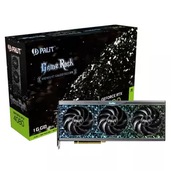 Видеокарта Palit PCI-E 4.0 PA-RTX4080 GAMEROCK NVIDIA GeForce RTX 4080 16384Mb 256 GDDR6X 1260/19000 HDMIx1 DPx3 HDCP Ret