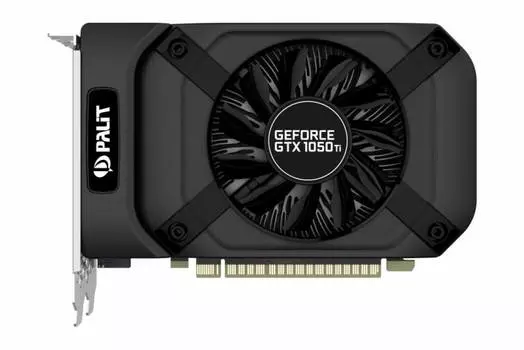 Видеокарта Palit PCI-E PA-GTX1050Ti StormX 4G nVidia GeForce GTX 1050TI 4096Mb 128bit GDDR5 1290/7000 DVIx1/HDMIx1/DPx1/HDCP Ret