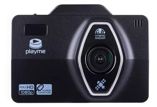 Видеорегистратор с радар-детектором Playme Lite GPS черный