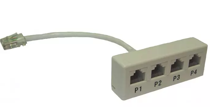 Y-адаптер, 4 параллельных порта (TWT-Y-1P4)
