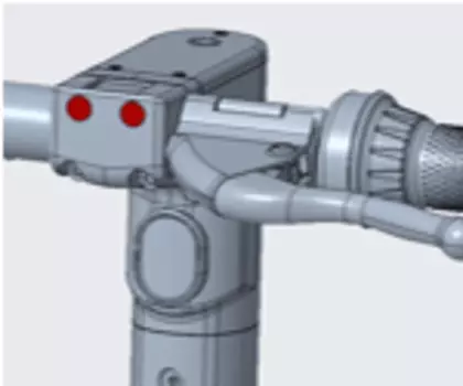 Заглушка отверстия для винта штока