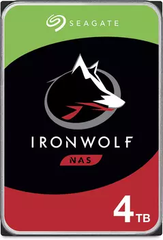 Жесткий диск Seagate SATA-III 4Tb ST4000VN006 Ironwolf (5400rpm) 256Mb 3.5"