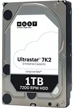 Жесткий диск WD Original SATA-III 1Tb 1W10001 HUS722T1TALA604 Ultrastar DC HA210 (7200rpm) 128Mb 3.5"