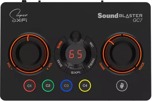 Звуковая карта Creative USB Sound BlasterX GC7 (Super X-Fi Ultra DSP) 7.1 Ret
