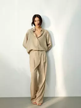 Брюки Low из шерсти и шелка