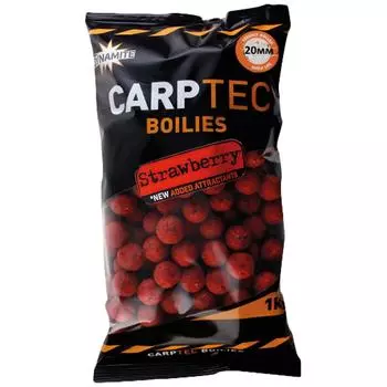 Бойли тонущие, 1кг Strawberry CarpTec DYNAMITE BAITS