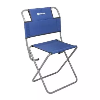 Folding tourist chair blue/ Стул туристический со спинкой синий труба ф19 (N-TC-450.19H) NISUS